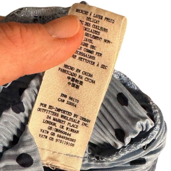 Free People Margot Polka Dot Slip Dress sz 12 - Picture 11 of 11